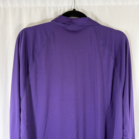 K State ALO Jacket Men's XL Purple 1/4 Zip Long Sleeve Turtleneck Pullover - Picture 10 of 11